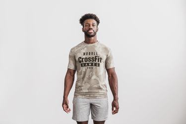 Nobull Crossfit Games® 2022 Men's T Shirts Camo | Australia (XG6140)